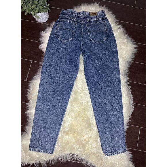 Lee vintage acid washed straight legged denim jeans sz 10 med - Picture 4 of 7
